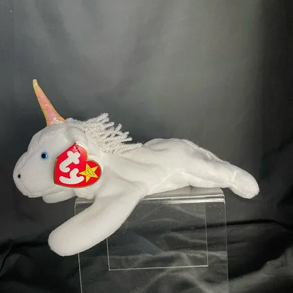 RARE TY ORIGINAL BEANIE BABY MYSTIC THE UNICORN 1994 RETIRED W/TAG TRUE  ERRORS